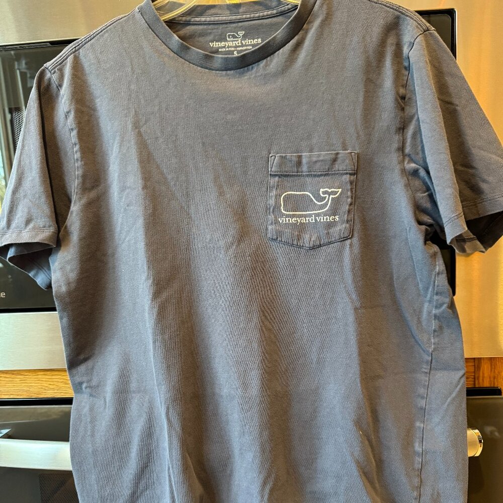 Vineyard Designs Big Whale T-Shirt Pocket Men's Navy S
